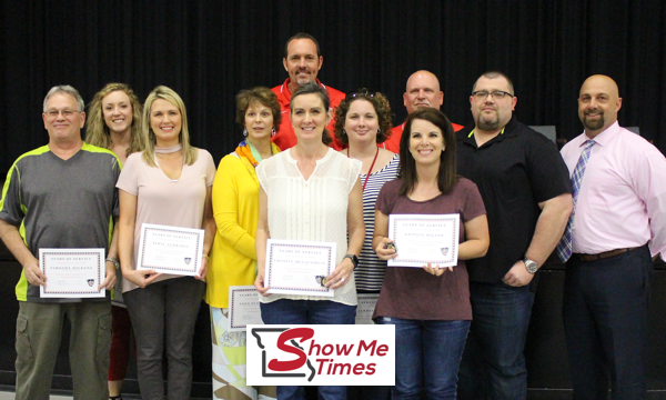 Dexter School Staff Honored for 10 Years of Service