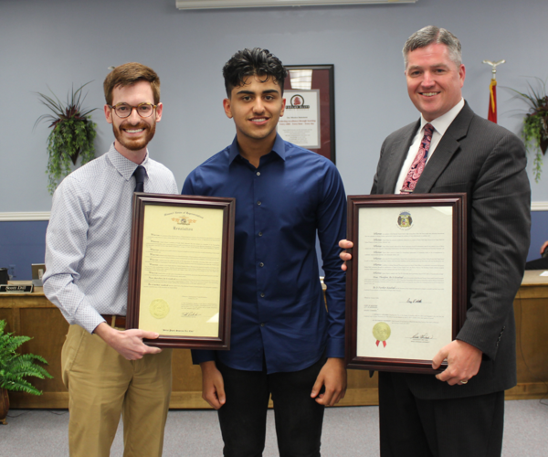 Education Commissioner and Legislators Honor Student