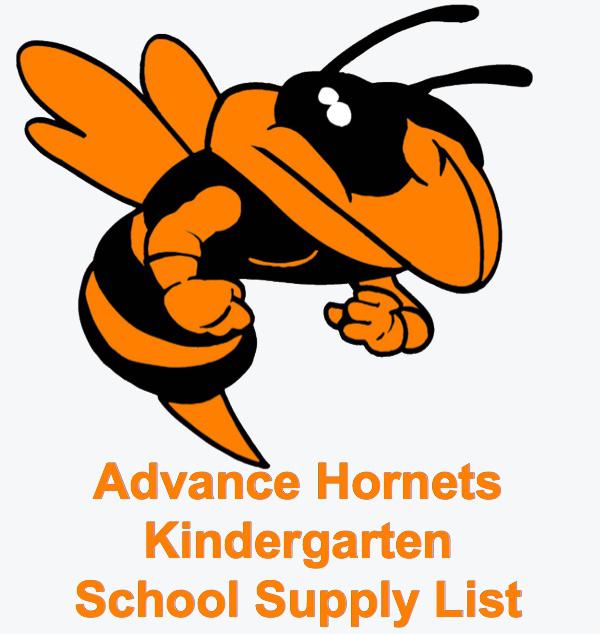 Advance Kindergarten School Supply List Available