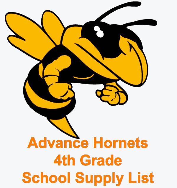 Advance 4th Grade School Supply List