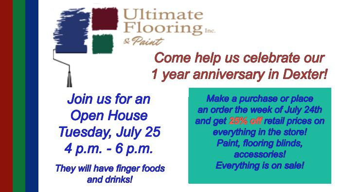 Ultimate Flooring 1 Year Anniversary Sale