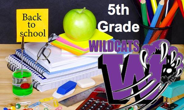 Bloomfield 5th Grade School Supply List