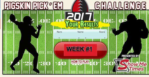 7th Annual Pigskin Pick'Em Challenge Week #1 Results