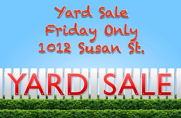 Friday Only Yard Sale in Dexter