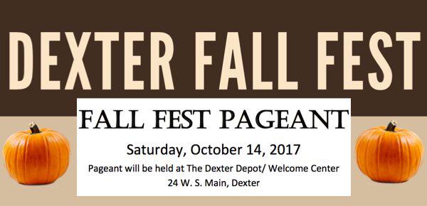 Dexter Fall Fest Pageant Set for October 14th