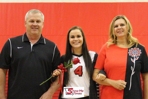 DHS 2017 Volleyball Senior Night Featuring Megan Trout