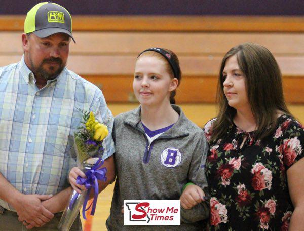 2017 Bloomfield Senior Volleyball Night - Dakota Stroup