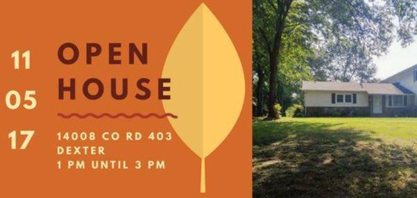 Open House at 14008 County Road 403, Dexter