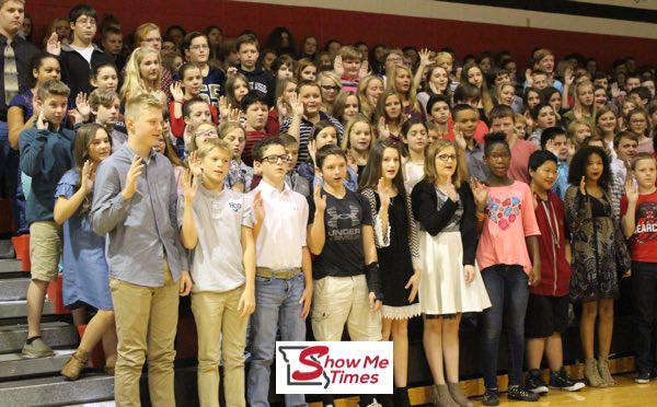 JR Beta Club Induction Held at T.S. Hill Middle School