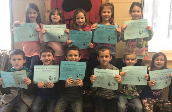 Students Earn Positive Office Referral Certificates