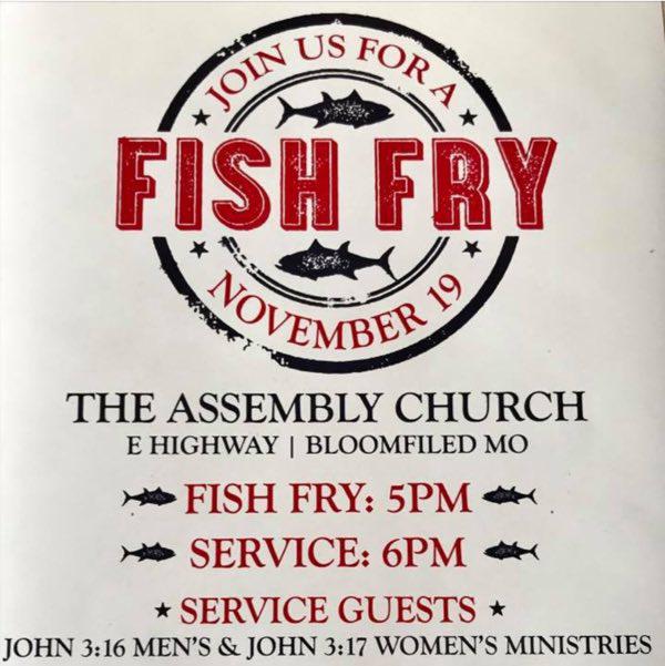 The Assembly Church in Bloomfield to Host a Fish Fry