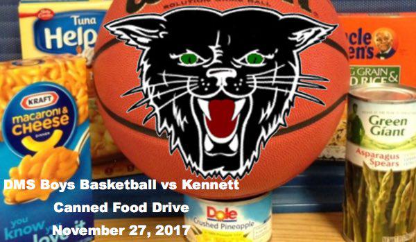 DMS Boys Basketball Canned Food Drive on November 27, 2017