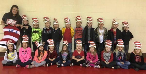 Kindergarten Students Earn Positive Behavioral Support Reward Flag for November