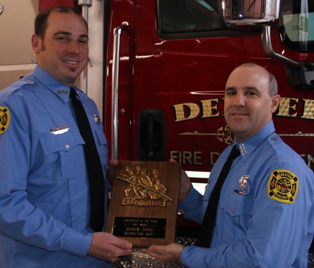 Andrew Juden Named Dexter Firefighter of the Year