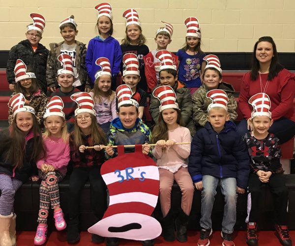 First Grade Students Earn 3Rs Flag for January 2018