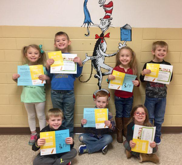 Kindergarten Students Earn Positive Office Referral Awards at Southwest Elementary