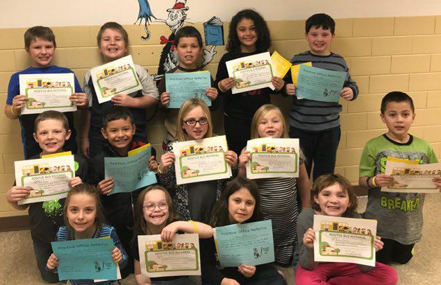 Second Grade Students Earn Positive Office Referral Awards at Southwest Elementary