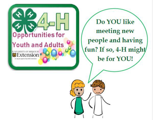 The Top 5 Reasons YOU Should Join 4-H in Stoddard County