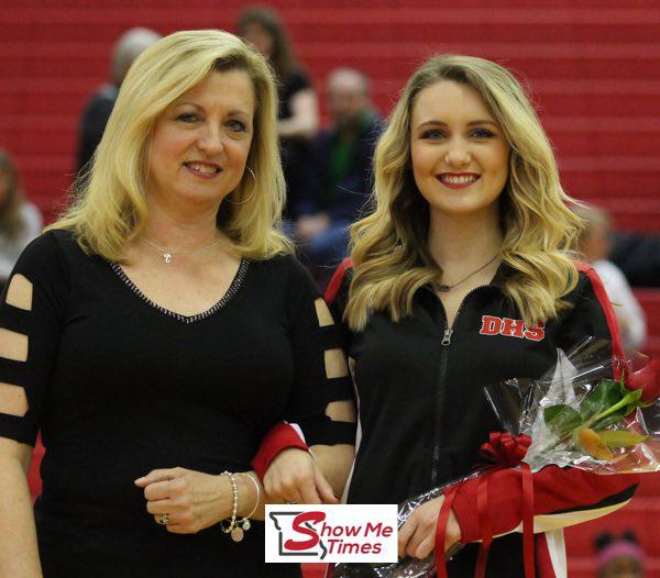 DHS Winter Sports Senior Night Featuring Michaela Gard