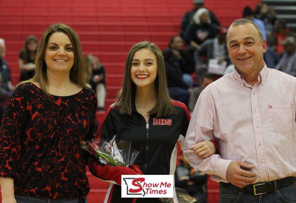 DHS Winter Sports Senior Night Featuring Meg Simmons