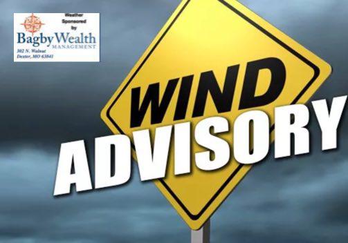 Wind Advisory for Stoddard County