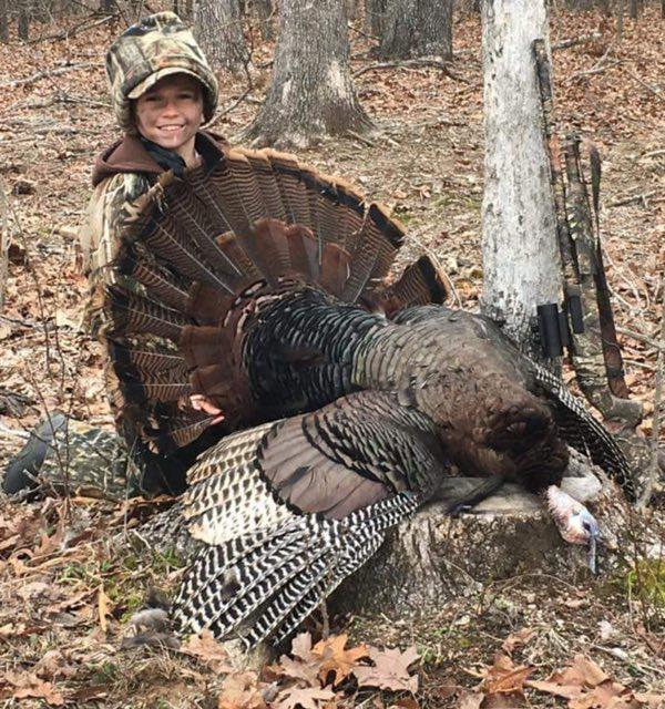 Colton Stroud, Age 8, Kills First Turkey