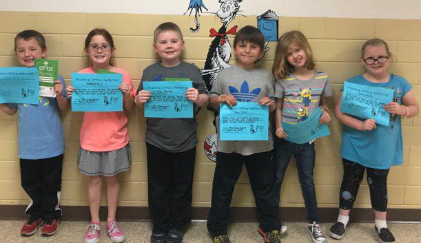 First Grade Students Earn POR Certificates at Southwest Elementary