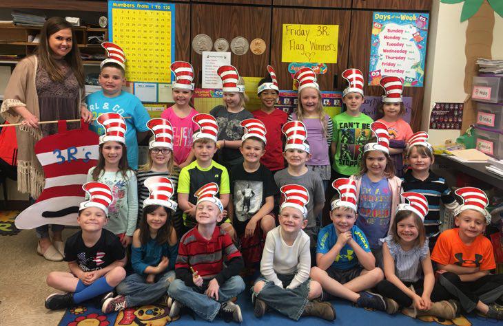 First Grade Classroom Earns 3Rs Flag