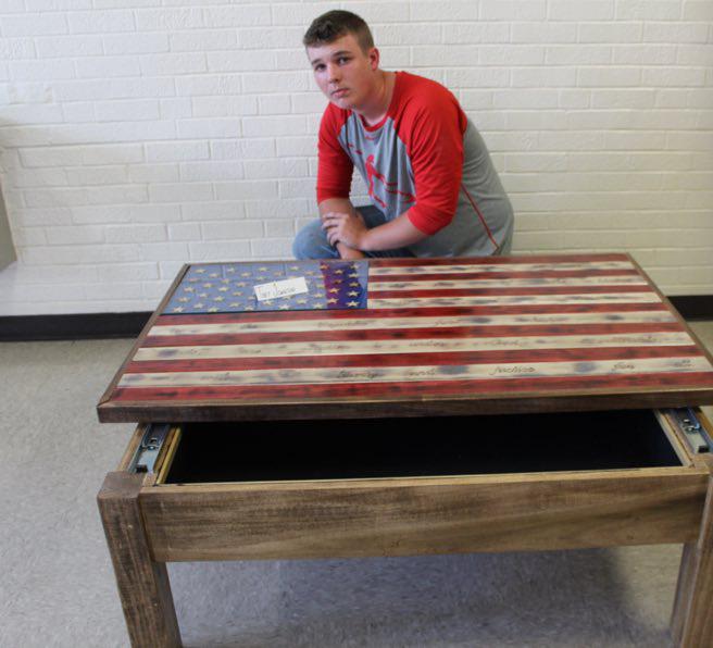 Trey Johnson Builds Amazing Table at Dexter High School