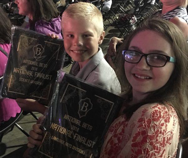 Students Earn Awards at National JR Beta