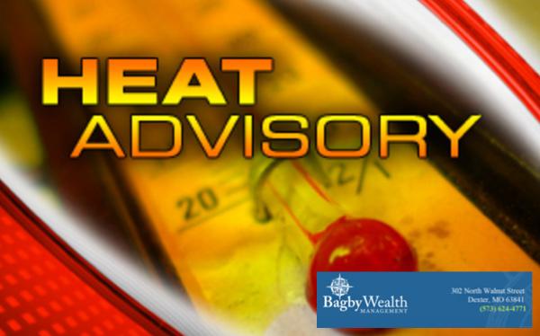 Heat Advisory Issued for Stoddard County, Heat Index Could Reach 105