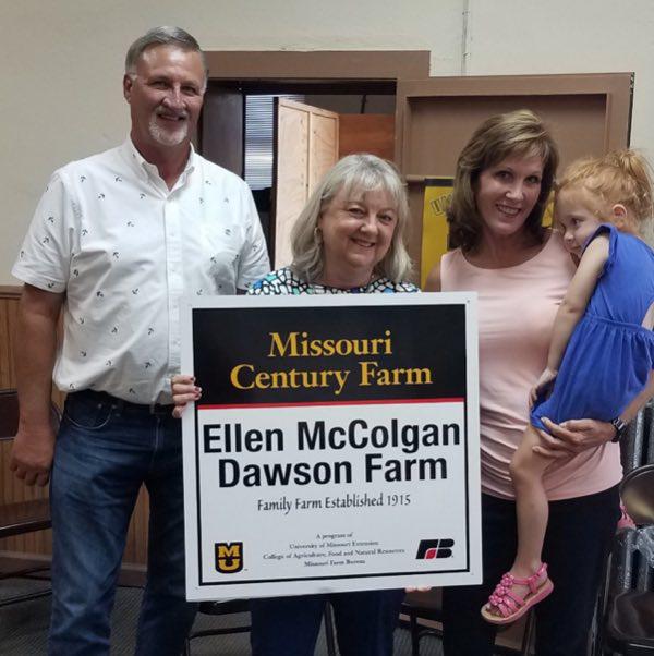 Dawson Family Receives Missouri Century Farm Recognition