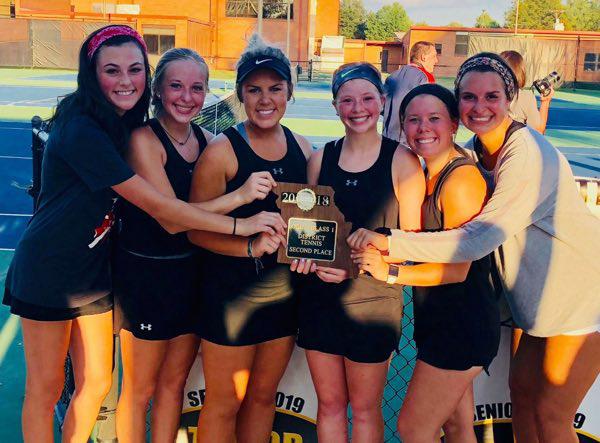 Lady Cats Tennis Team Finishes 2nd in Districts