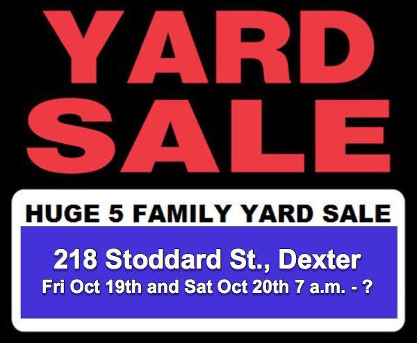 5-Family INDOOR Yard Sale in Dexter