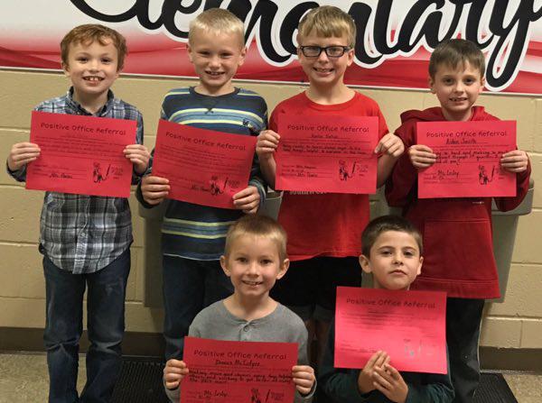 Second Grade Students Earn Positive Office Referral Awards