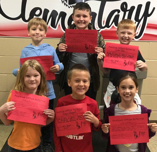 2nd Grade Students Earn Positive Office Referral Awards