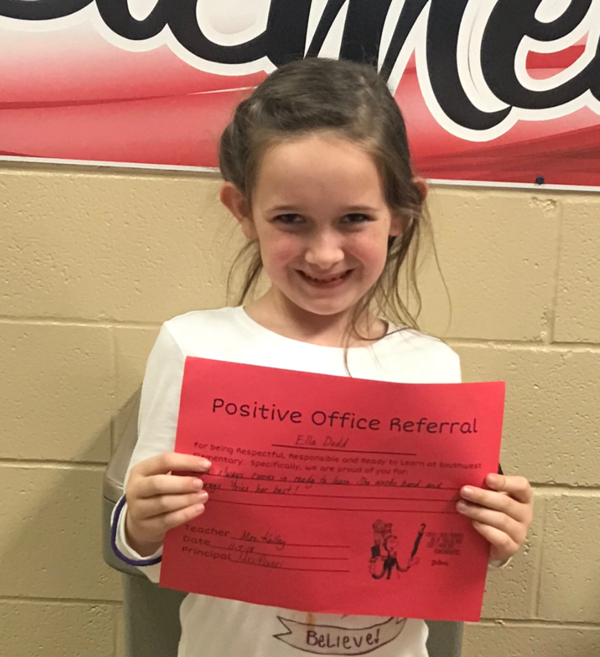 Dodd Receives Positive Office Referral Award