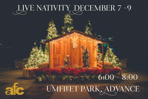 Advance First Church Invites You to Their Live Nativity