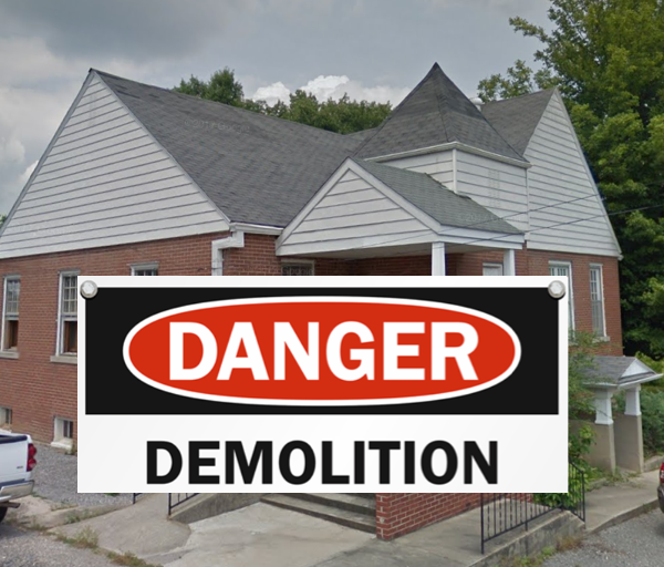 Old Methodist Church Demolition in Bloomfield