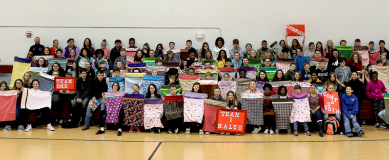 Students Sew Pillowcases for Foster Care Children