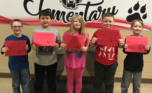 Second Grade Students Earn Positive Office Referral Awards