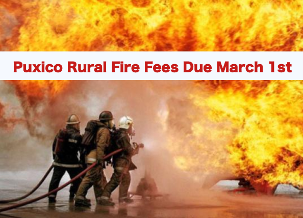 Puxico Rural Fire Fees Due March 1, 2019