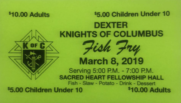 Dexter Knights of Columbus Fish Fry
