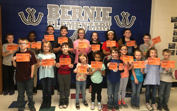 Bernie Elementary Positive Office Referrals for Week April 8, 2019