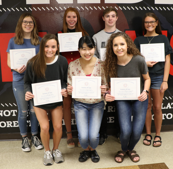 Dexter High School Cross Country Academic All State Members