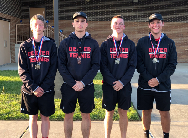 Dexter Tennis Team Wins 1st Place at SEMO Conference Tournament