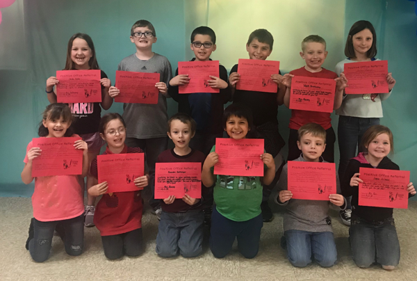 Second Grade Students Earn POR Awards
