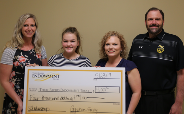 Grassham Family Donates funds to Memorial Scholarship at Three Rivers College