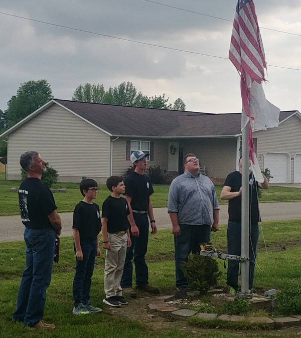 Veteran Receives New American Flag