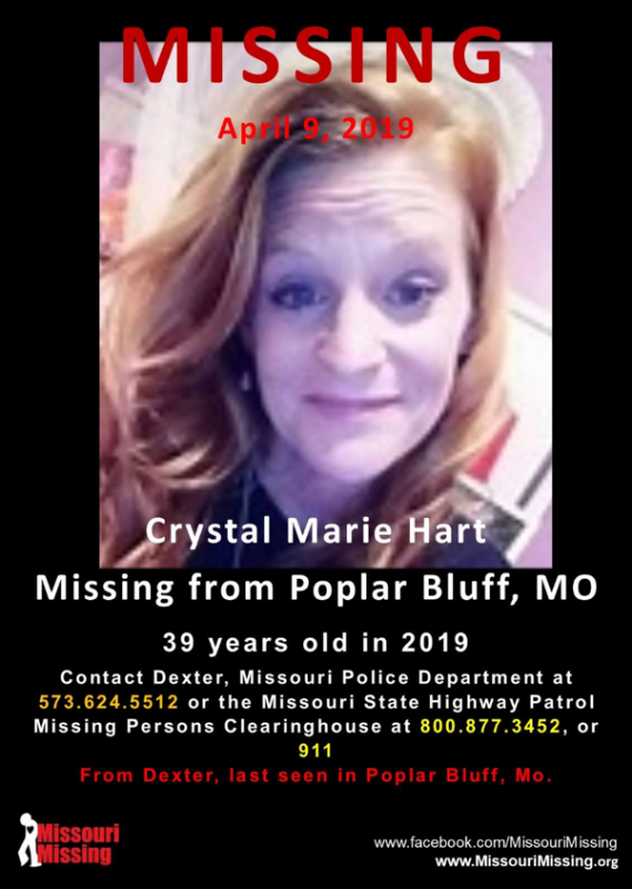 Crystal Hart Still Missing in Stoddard County